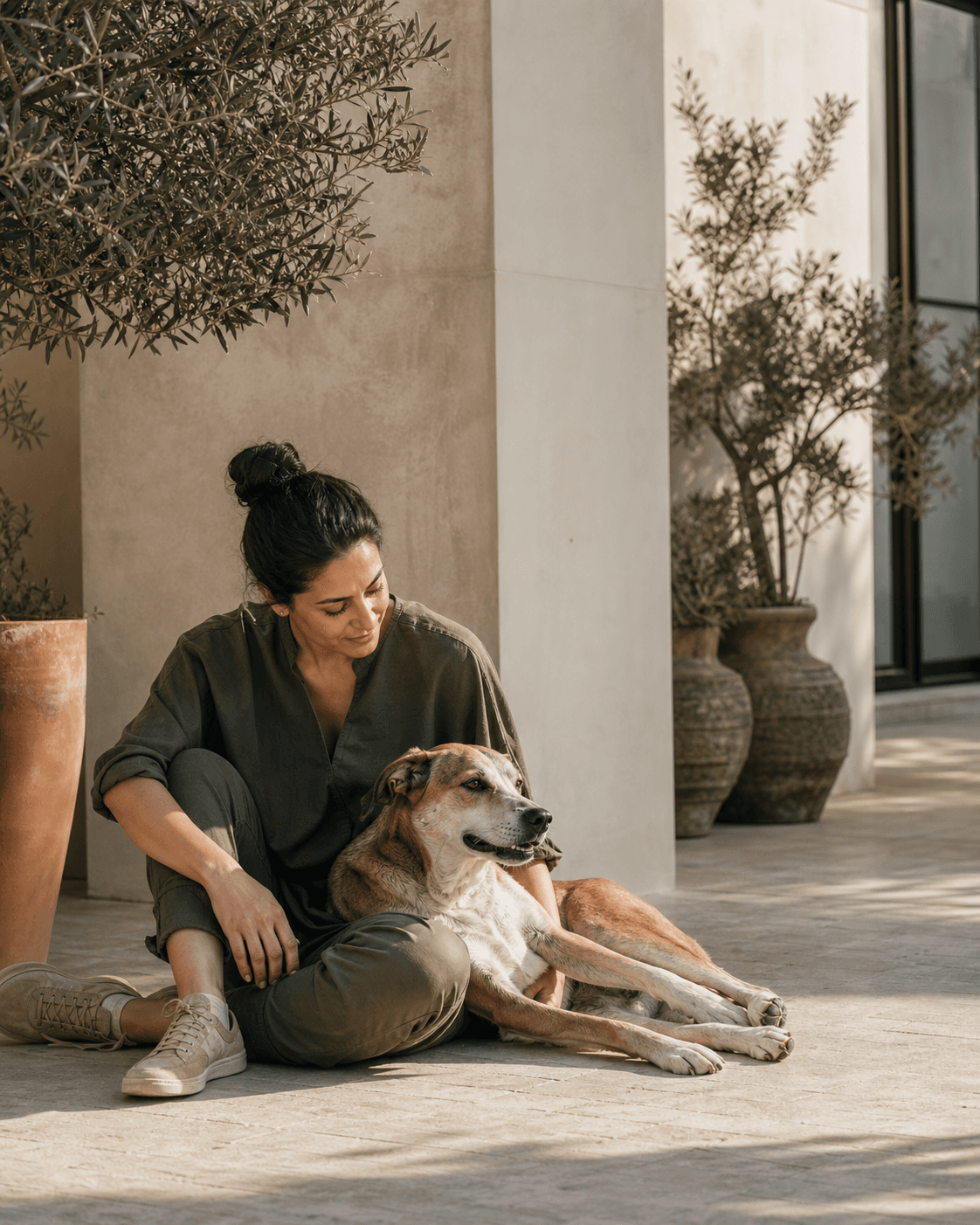 Pet-care team together in a modern facility
